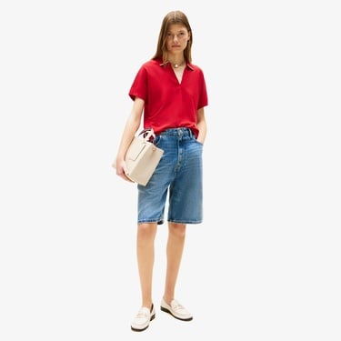  Tommy Hilfiger Established Med Shopper Kadın Bej Tote Çantası