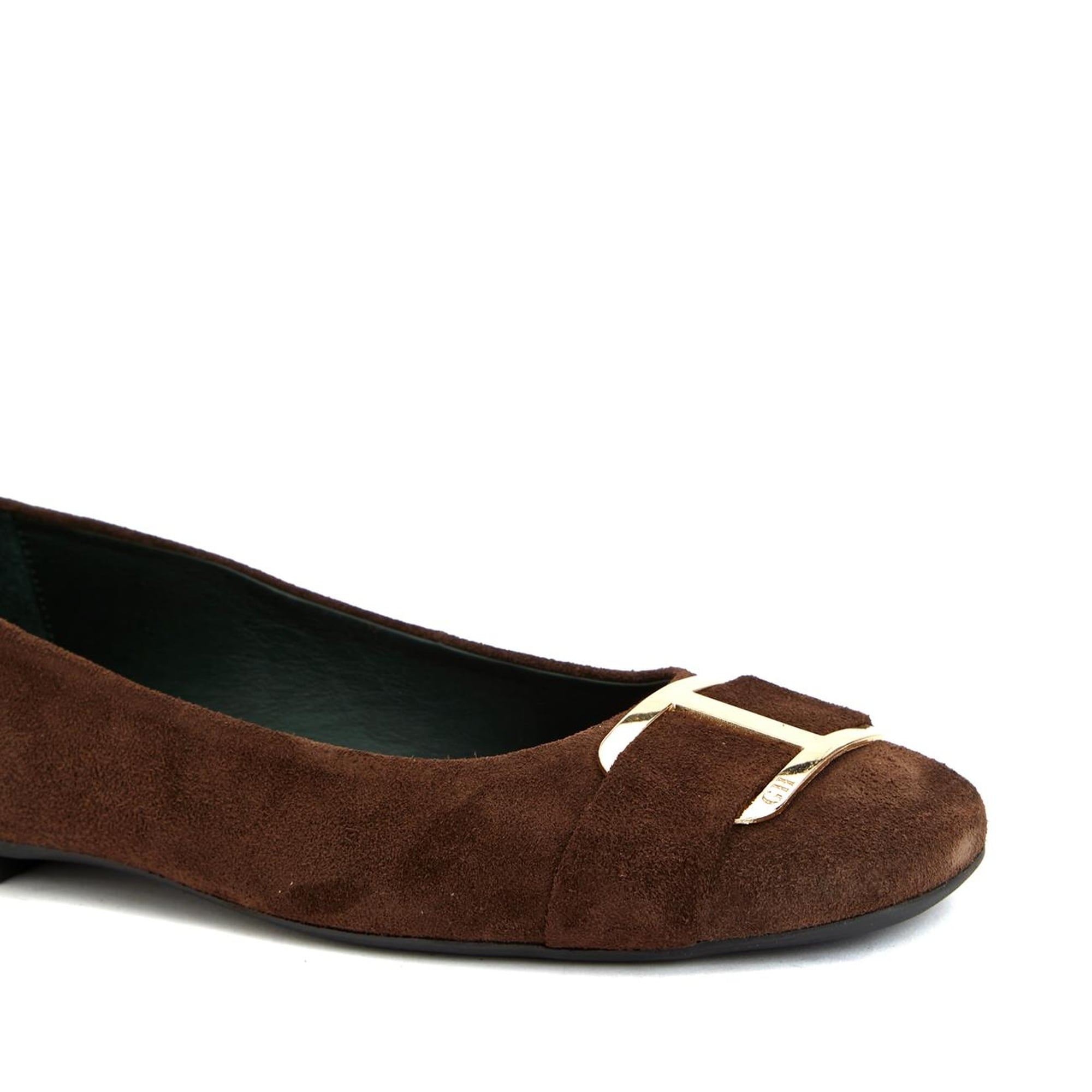 George Hogg Kadın Kahverengi Tokalı Deri Babet