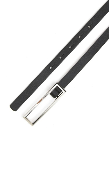  George Hogg Kadın Siyah Deri Kemer