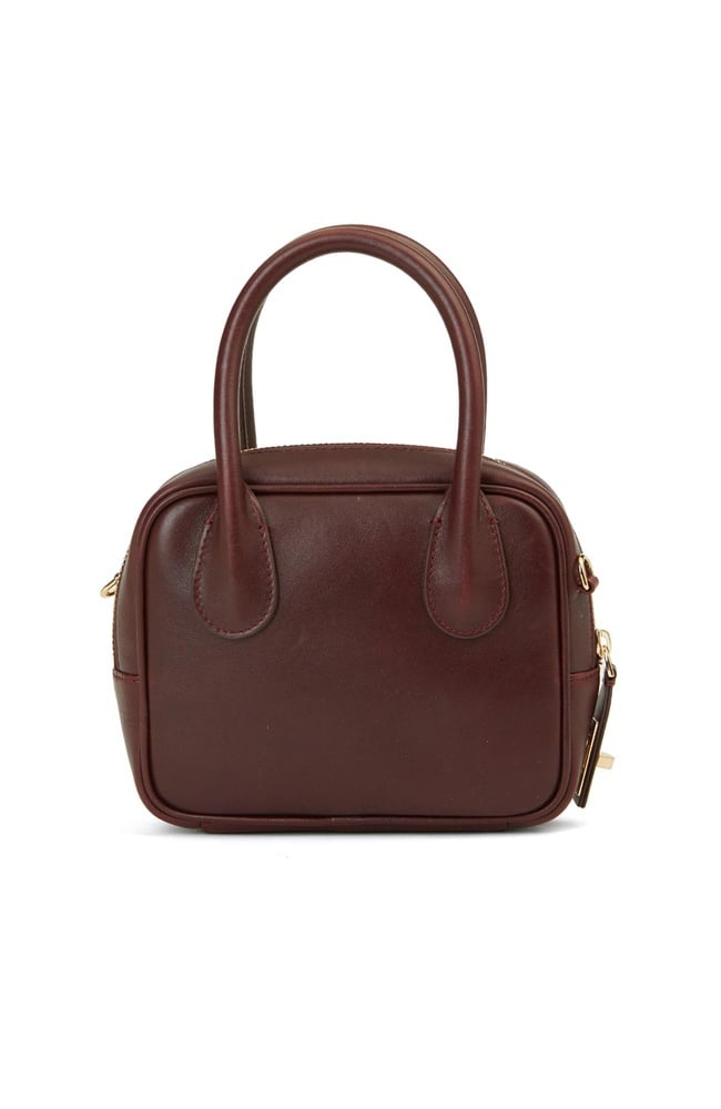  George Hogg Kadın Bordo Deri Postacı Çantası