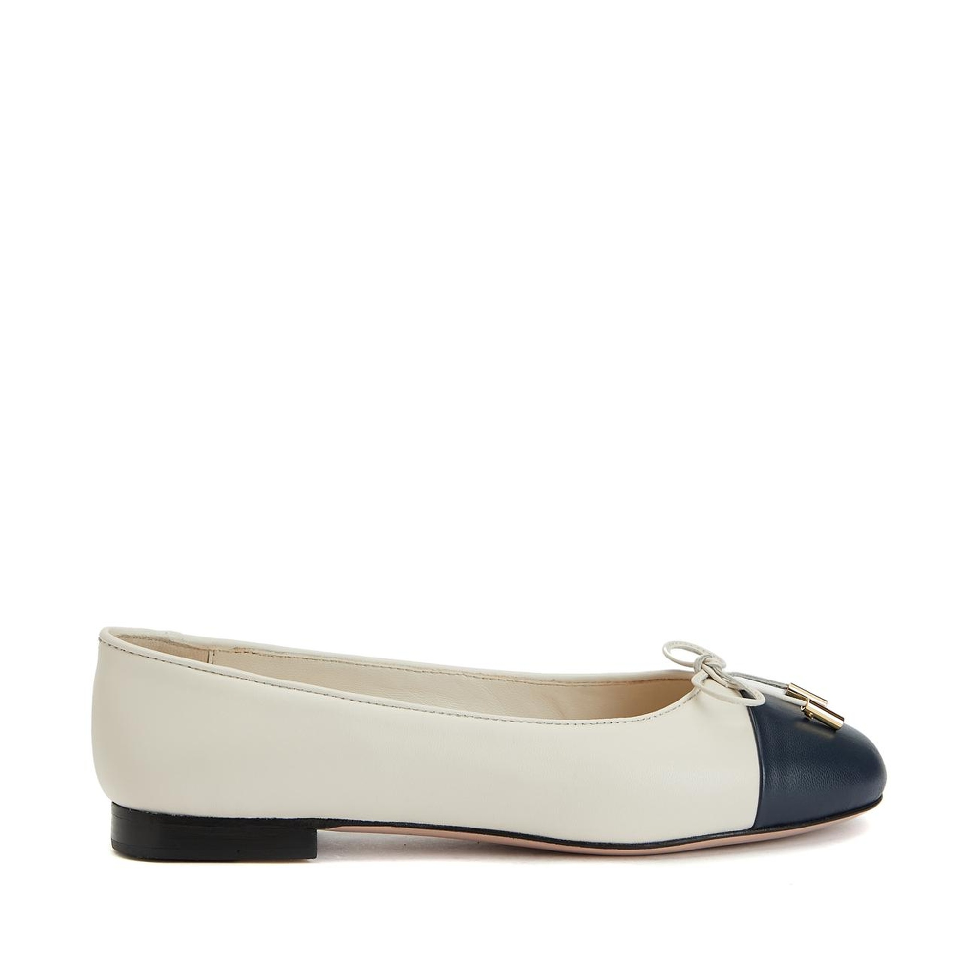 George Hogg Kadın Lacivert Bej Deri Babet