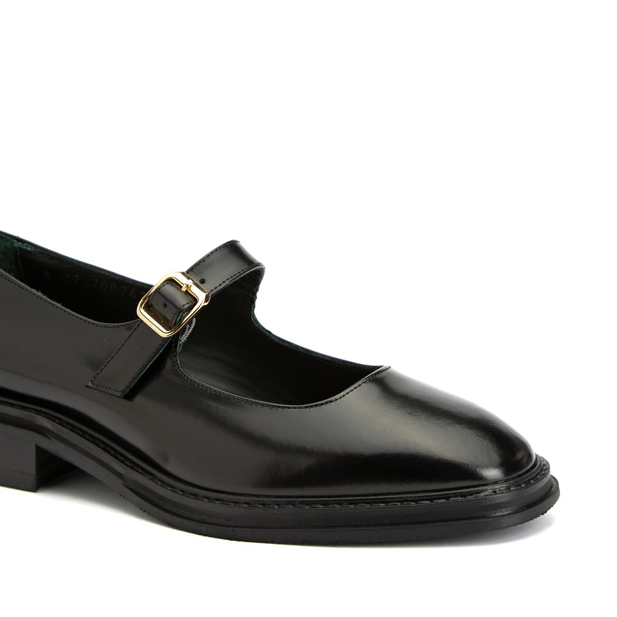 George Hogg Kadın Siyah Deri Babet