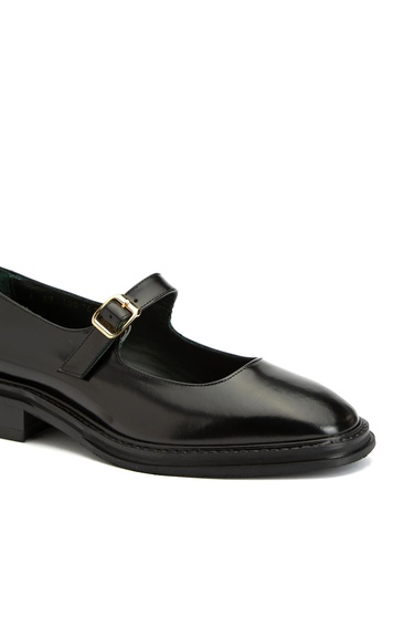  George Hogg Kadın Siyah Deri Babet