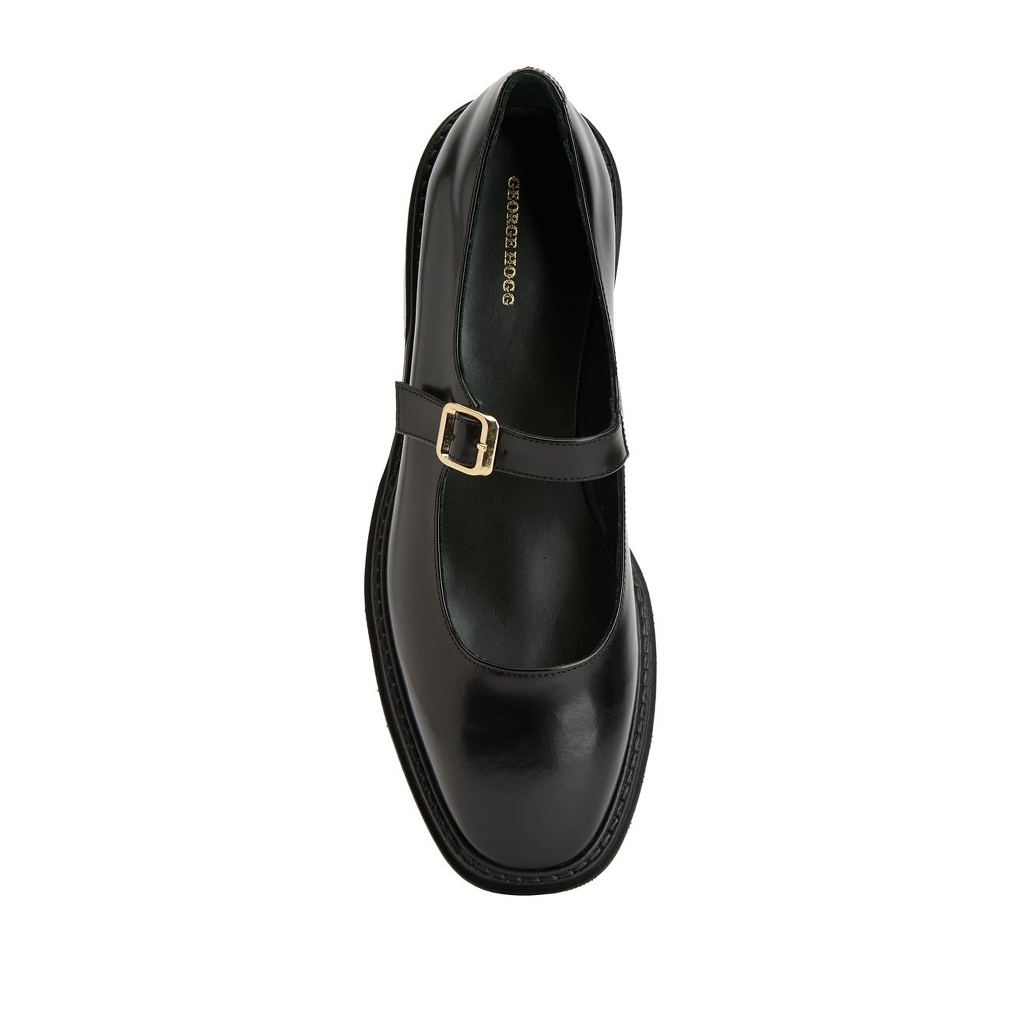 George Hogg Kadın Siyah Deri Babet