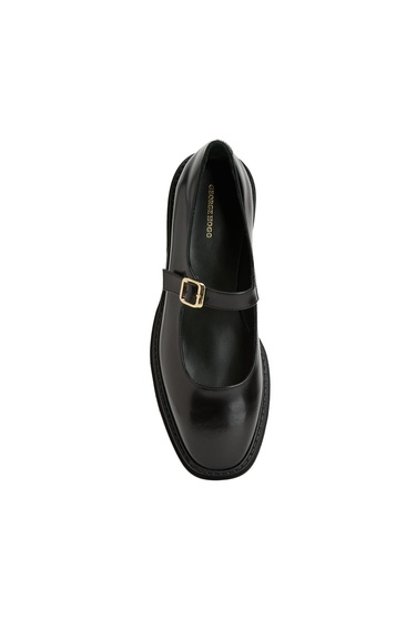  George Hogg Kadın Siyah Deri Babet