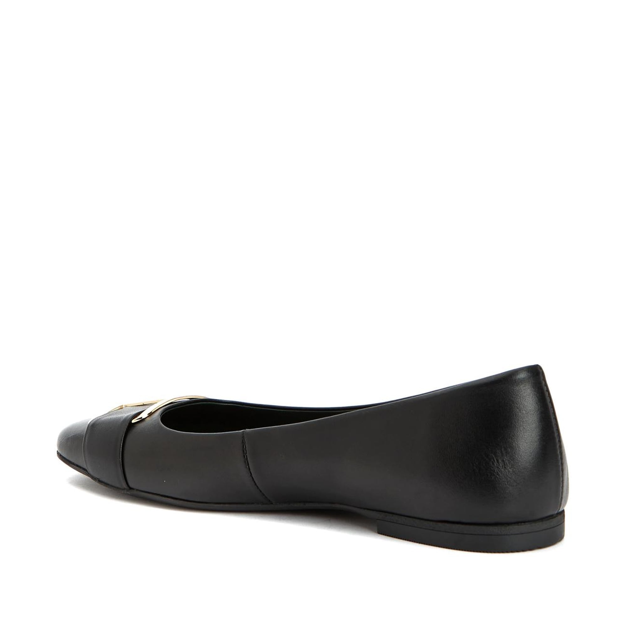 George Hogg Kadın Siyah Tokalı Deri Babet