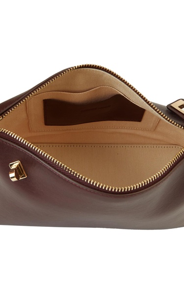  George Hogg Kadın Bordo Deri Postacı Çantası