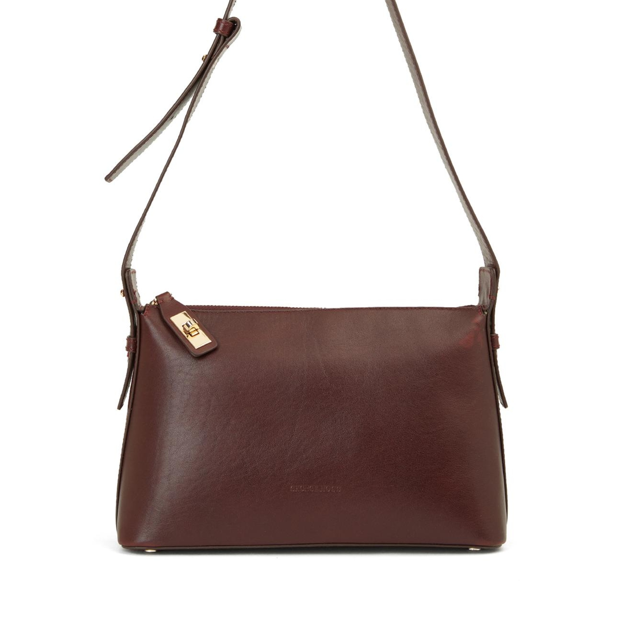 George Hogg Kadın Bordo Deri Postacı Çantası