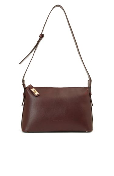  George Hogg Kadın Bordo Deri Postacı Çantası