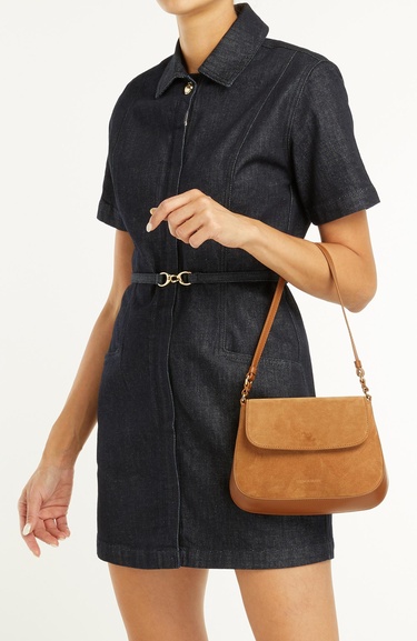  George Hogg Kadın Taba Deri Postacı Çanta