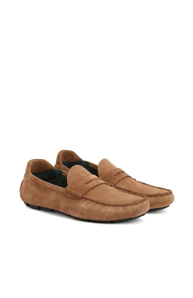 George Hogg Erkek Kahverengi Deri Loafer