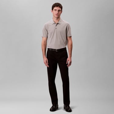  Calvin Klein Stripe Jacquard Erkek Gri Polo
