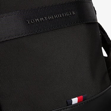  Tommy Hilfiger Nylon Travel Mini Reporter Erkek Siyah El Çantası