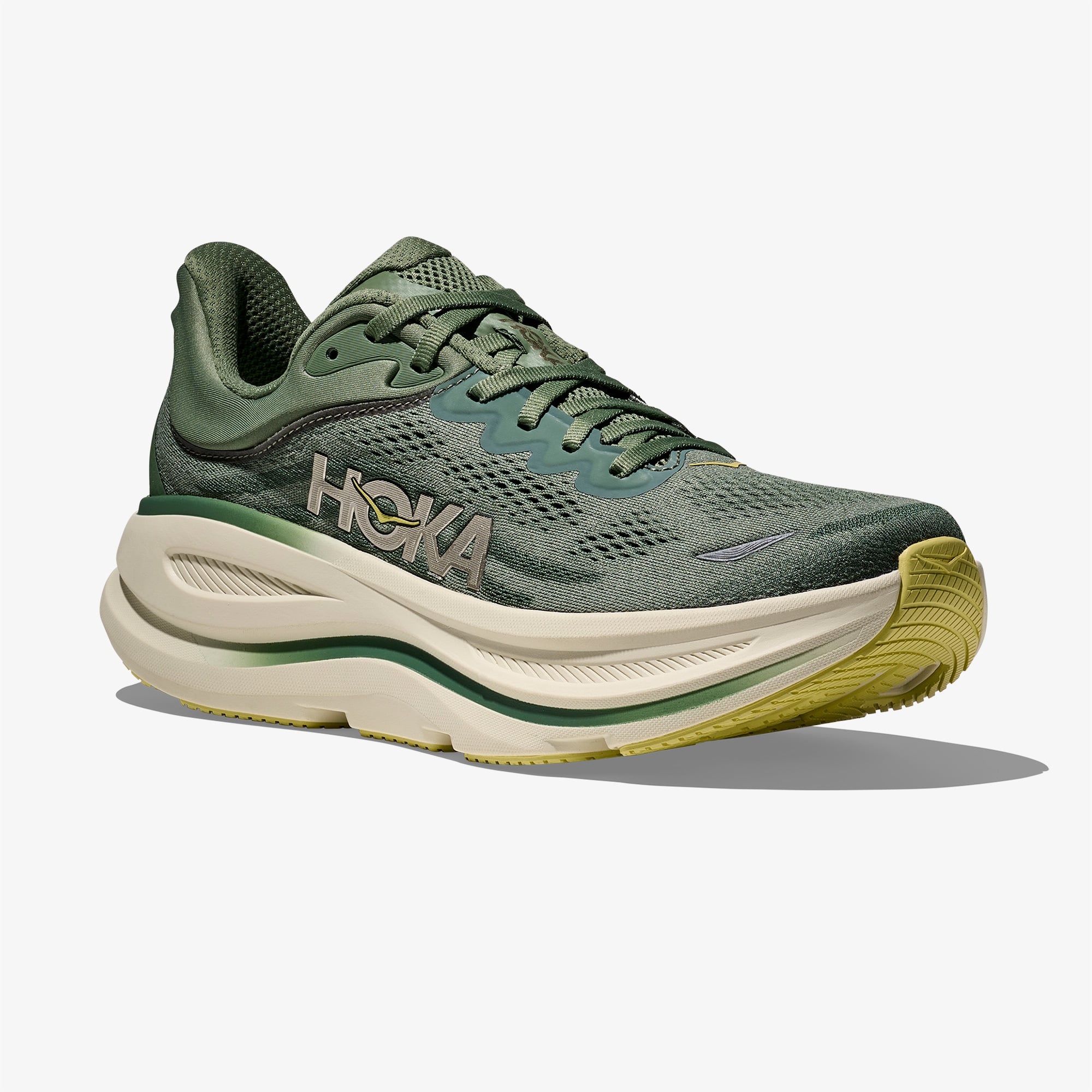 Hoka One Bondi 9 Erkek Yeşil Koşu Ayakkabısı