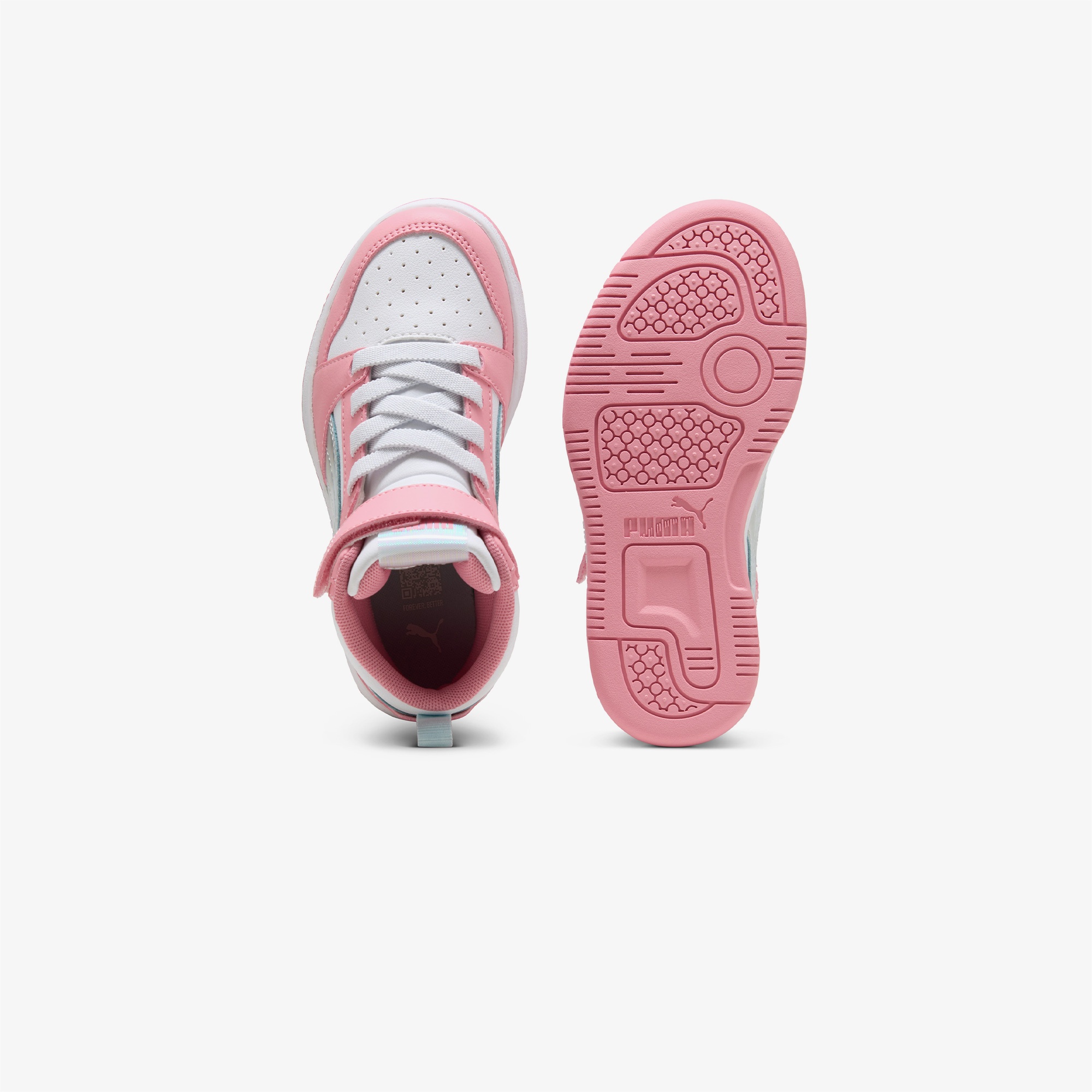 Puma Rebound V6 Mid Space Belle Çocuk Pembe Spor Ayakkabı