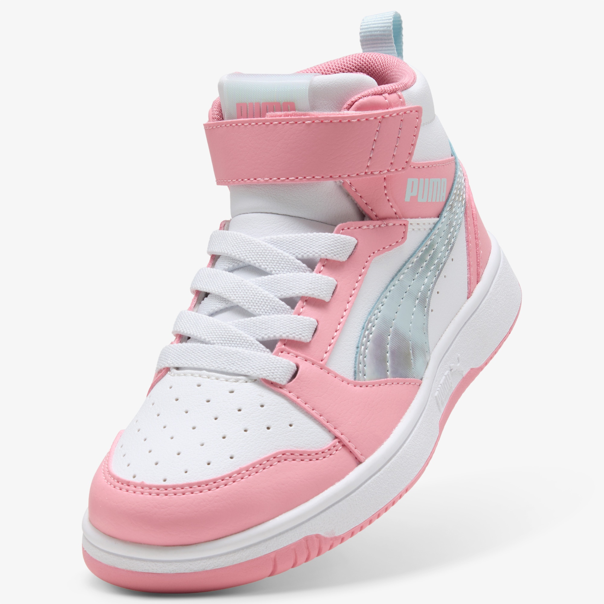 Puma Rebound V6 Mid Space Belle Çocuk Pembe Spor Ayakkabı