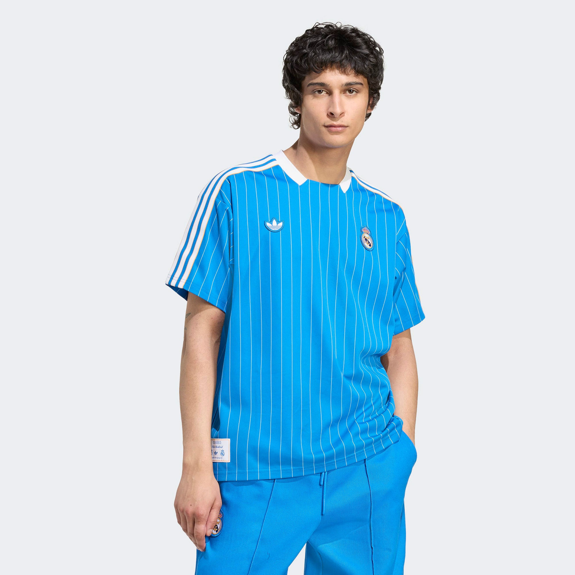 adidas Real Madrid Terrace Icons Erkek Mavi Forma