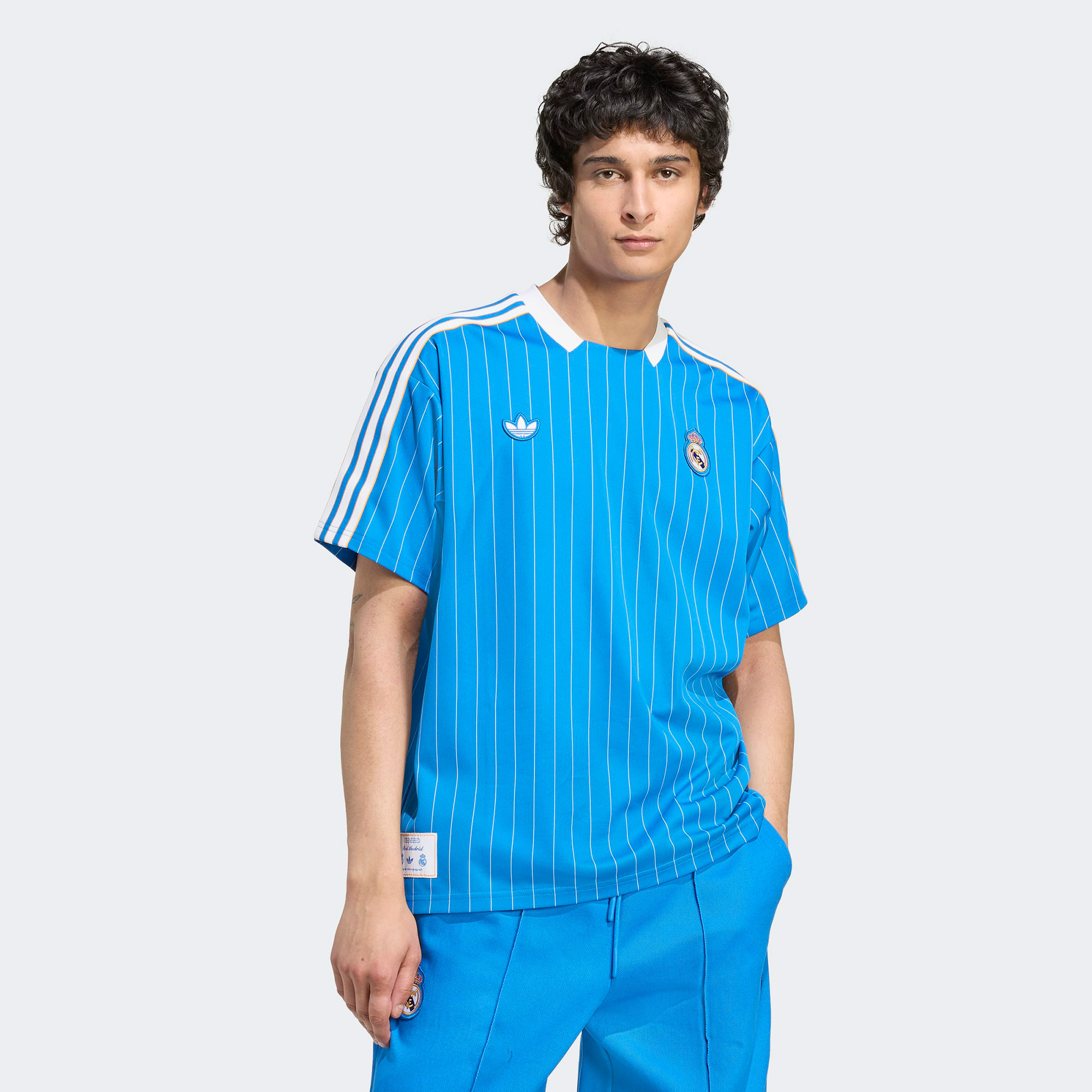 adidas Real Madrid Terrace Icons Erkek Mavi Forma
