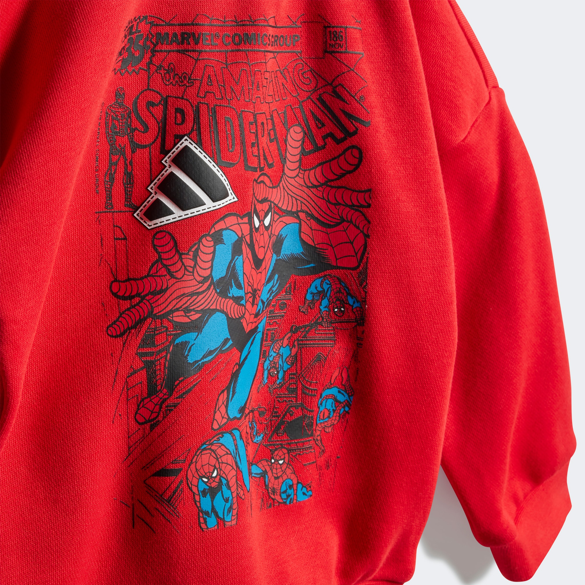 adidas Marvel Spiderman Çocuk Kırmızı Eşofman Takımı