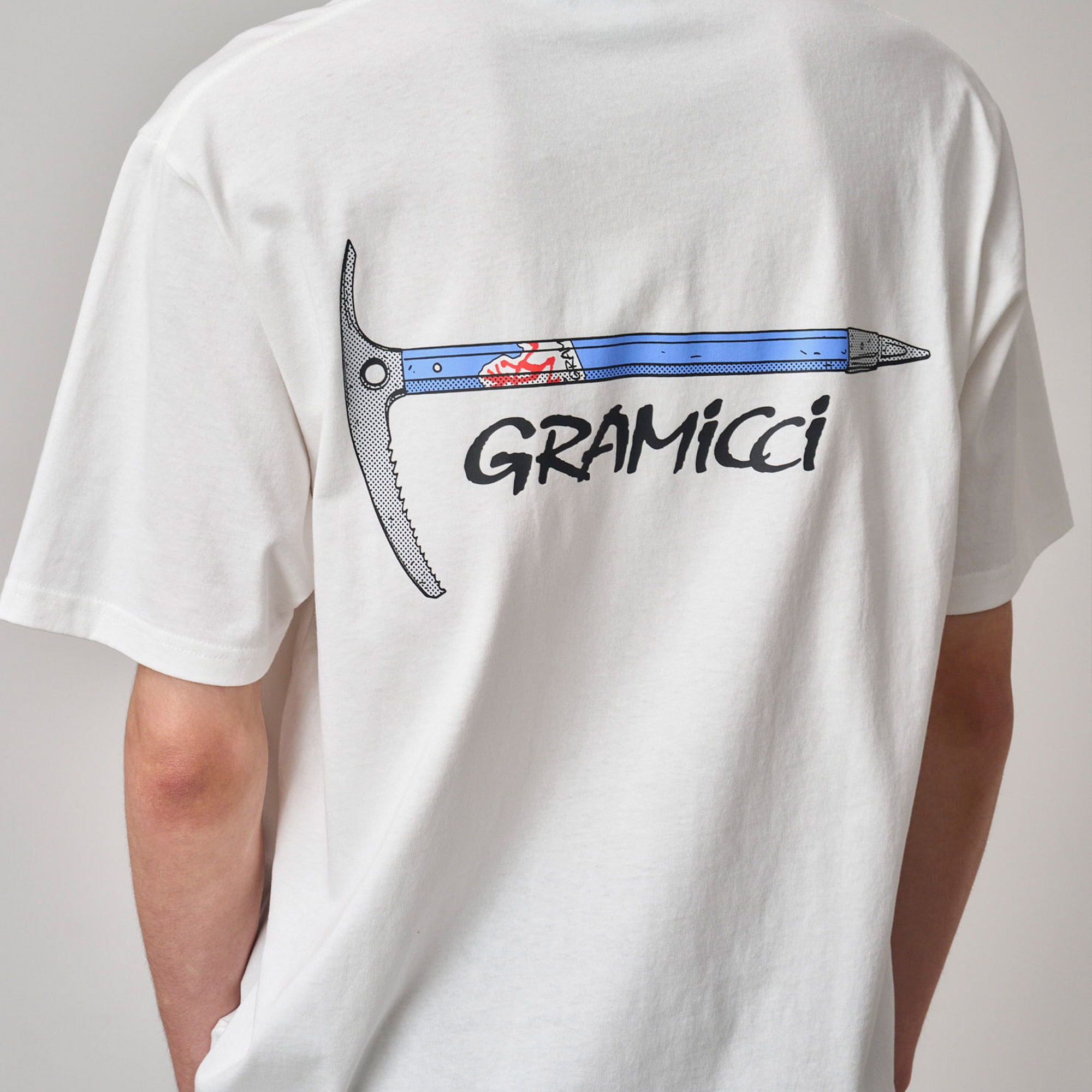 Gramicci Ice Axe Erkek Beyaz T-Shirt