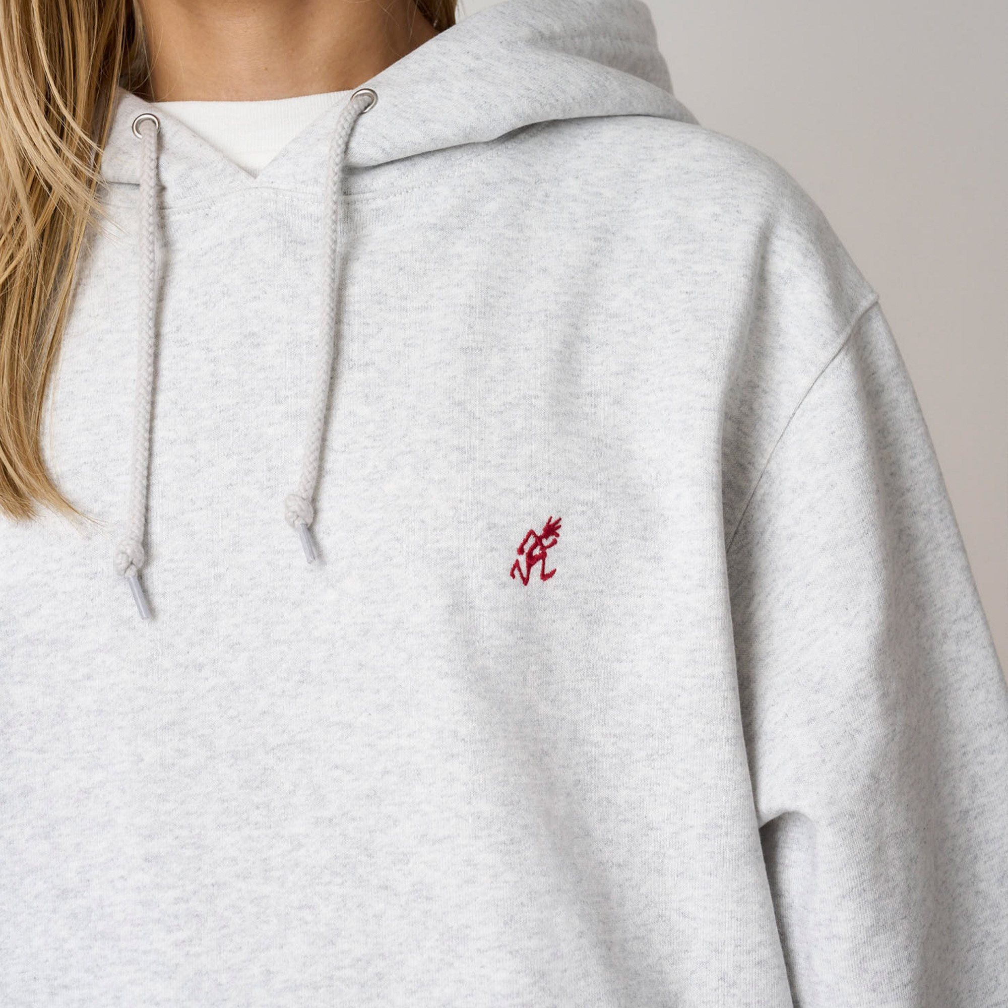 Gramicci One Point Hooded Erkek Gri Sweatshirt