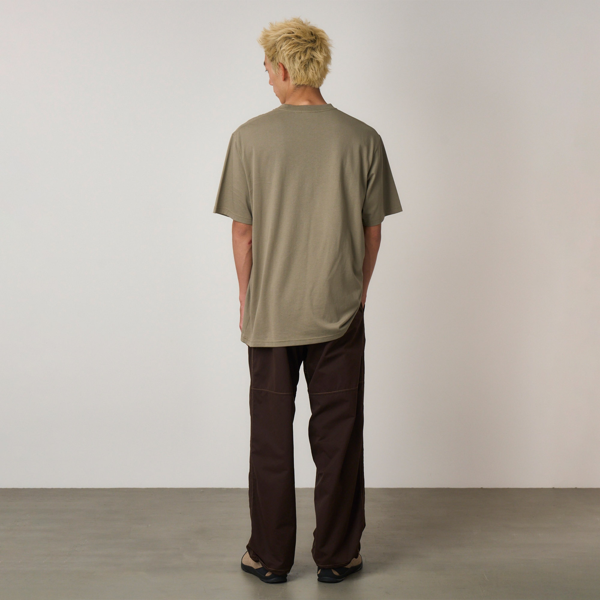 Gramicci One Point Logo Erkek Haki T-Shirt