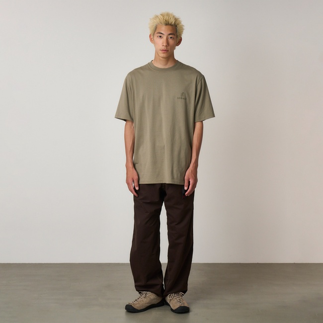  Gramicci One Point Logo Erkek Haki T-Shirt