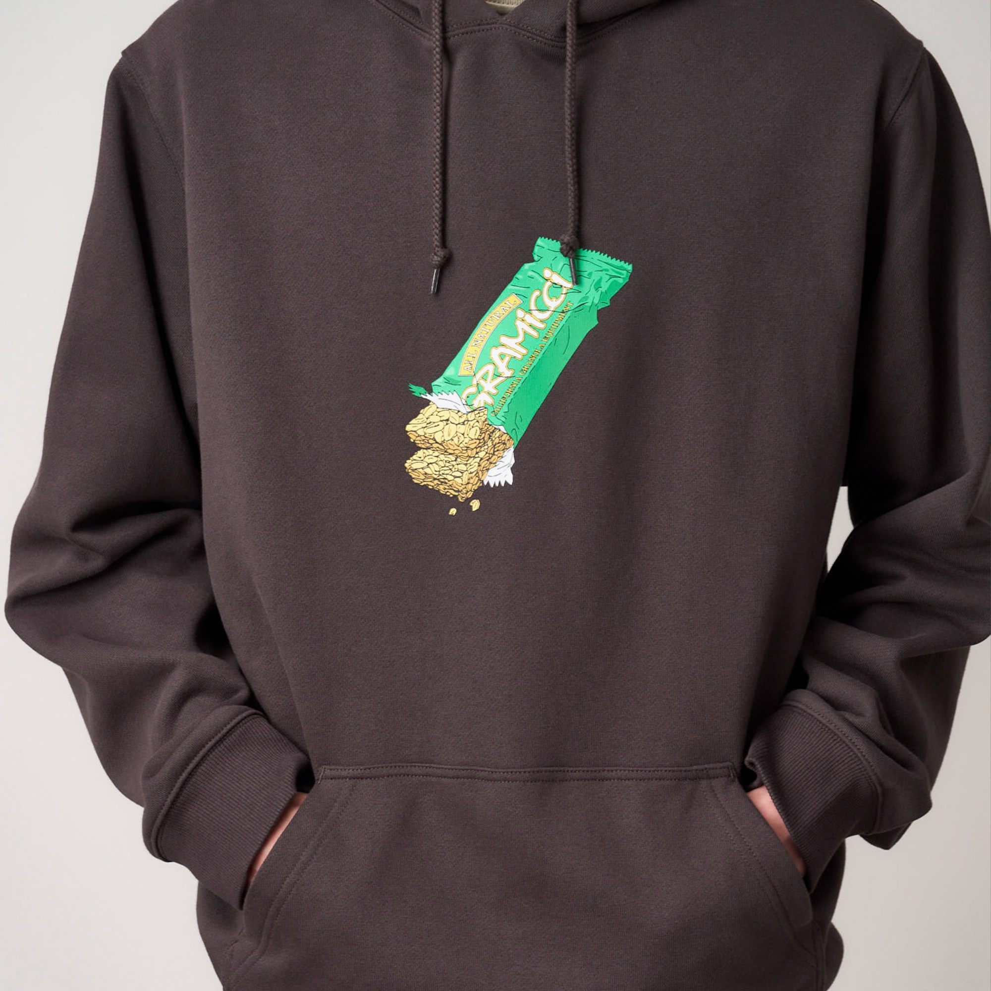 Gramicci Granola Hooded Erkek Kahverengi Sweatshirt