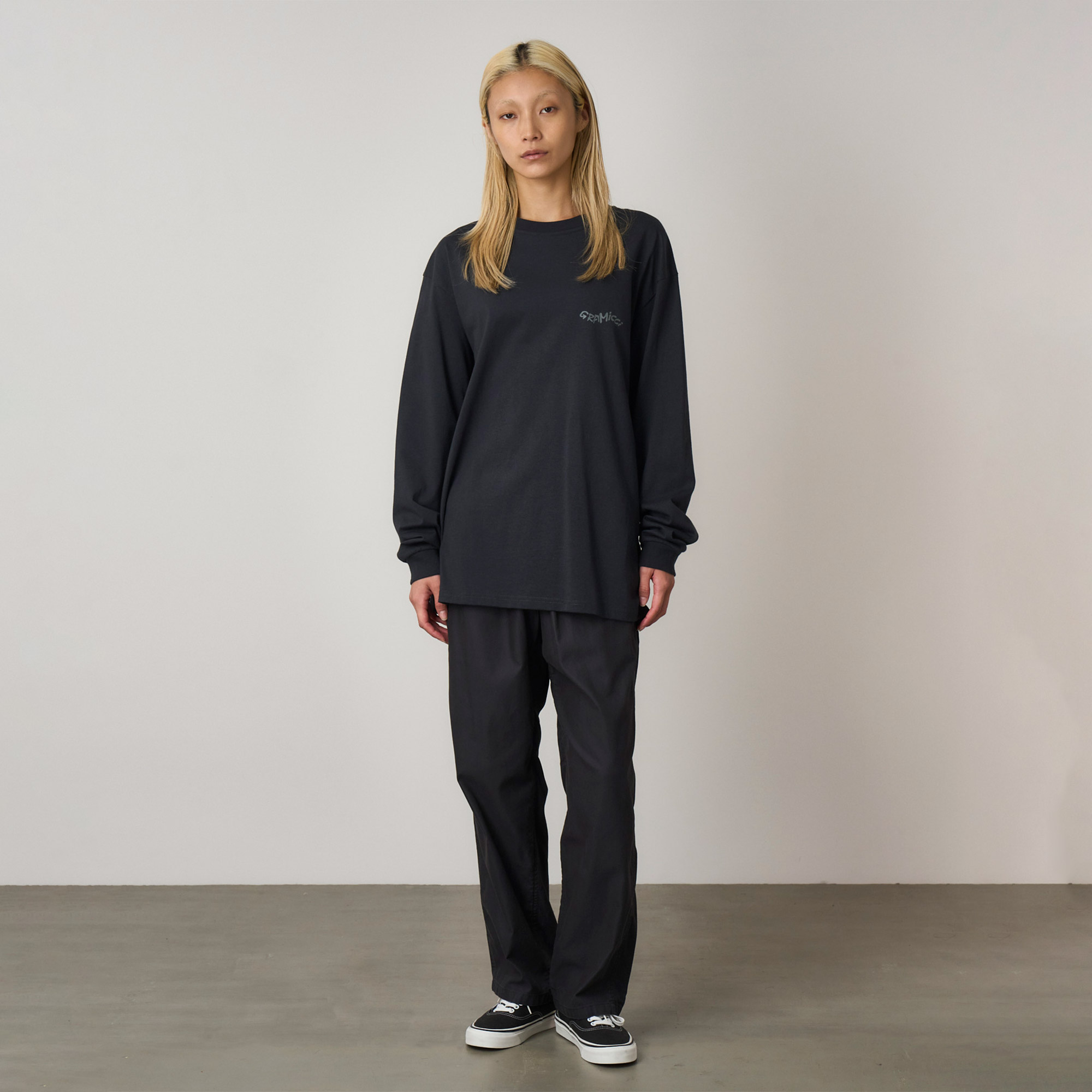  Gramicci Gecko Erkek Siyah Uzun Kollu T-Shirt