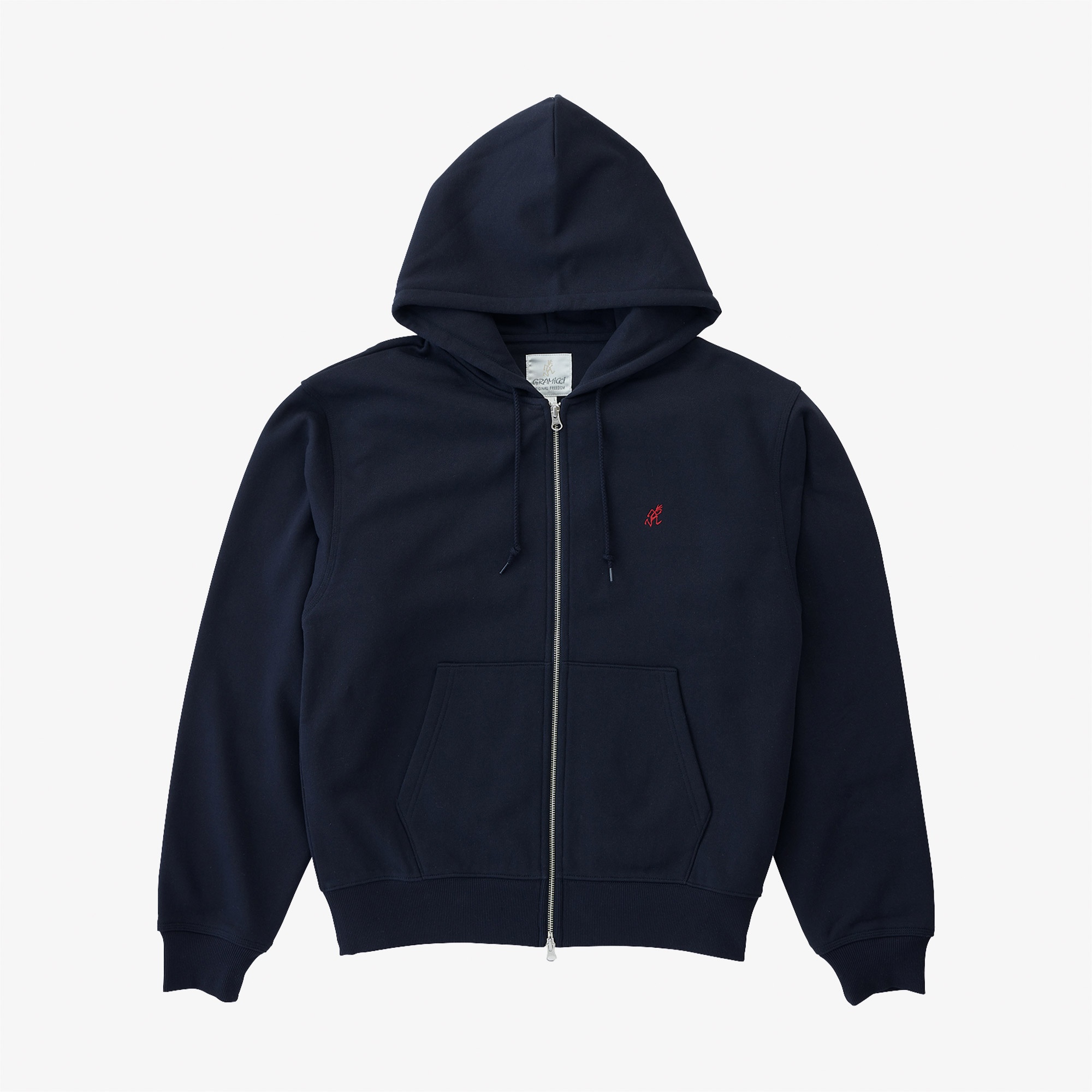 Gramicci One Point Hooded Zip Erkek Lacivert Sweatshirt