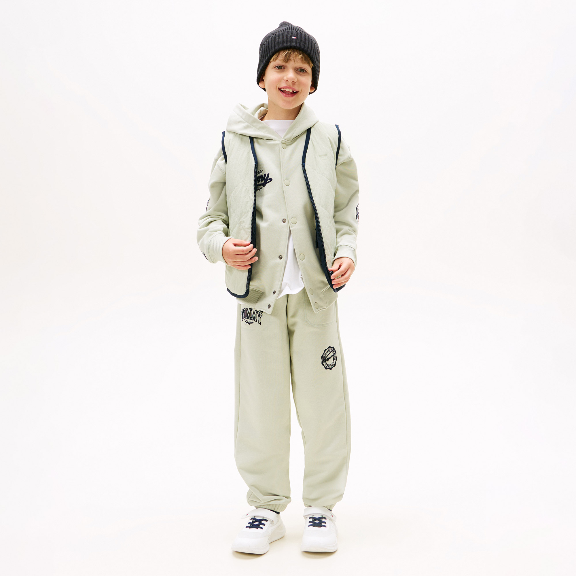  Tommy Hilfiger Varsity Graphic Çocuk Yeşil Eşofman Altı