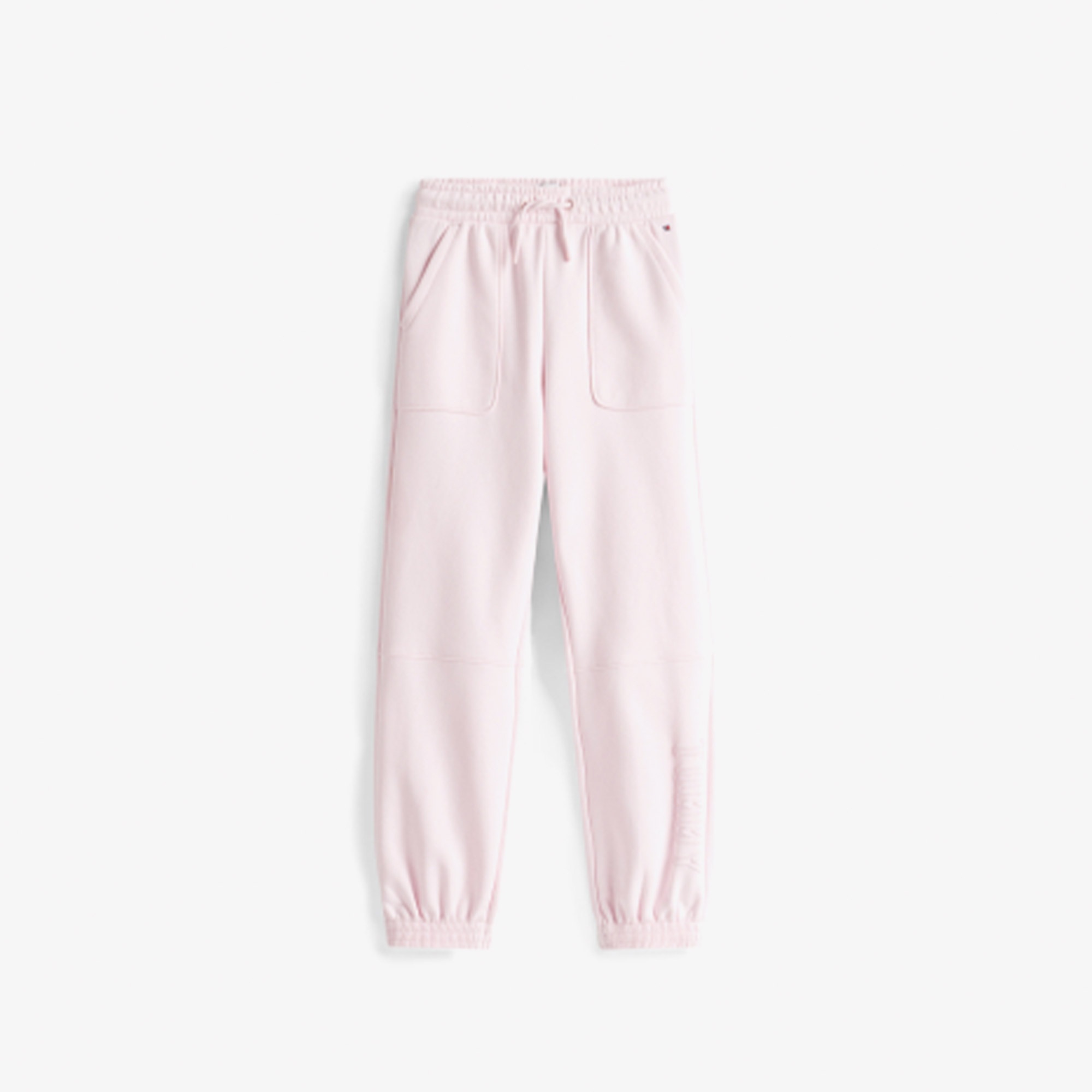 Tommy Hilfiger Textured Logo Çocuk Pembe Eşofman Altı