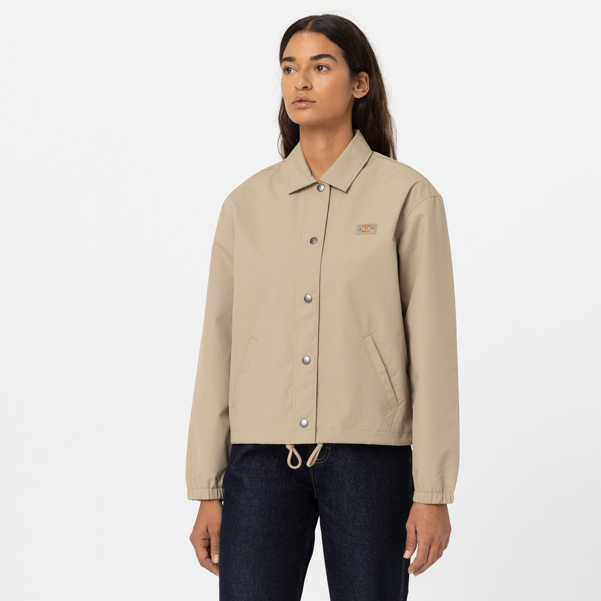  Dickies Oakport Cropped Coach Kadın Haki Ceket