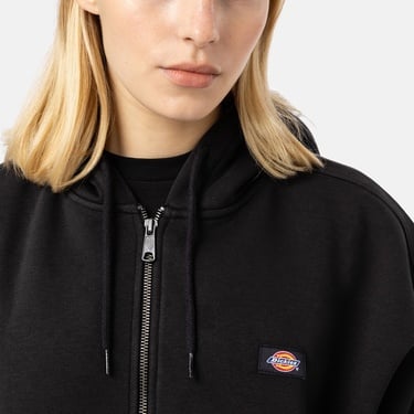  Dickies Oakport Zip Kadın Siyah Sweatshirt