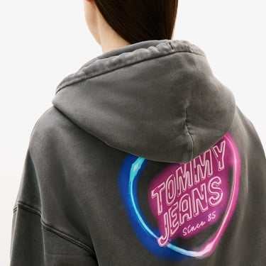  Tommy Hilfiger Boxy Kadın Gri Sweatshirt