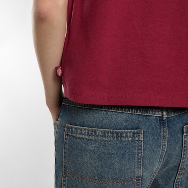  Dickies Oakport Kadın Kırmızı T-Shirt