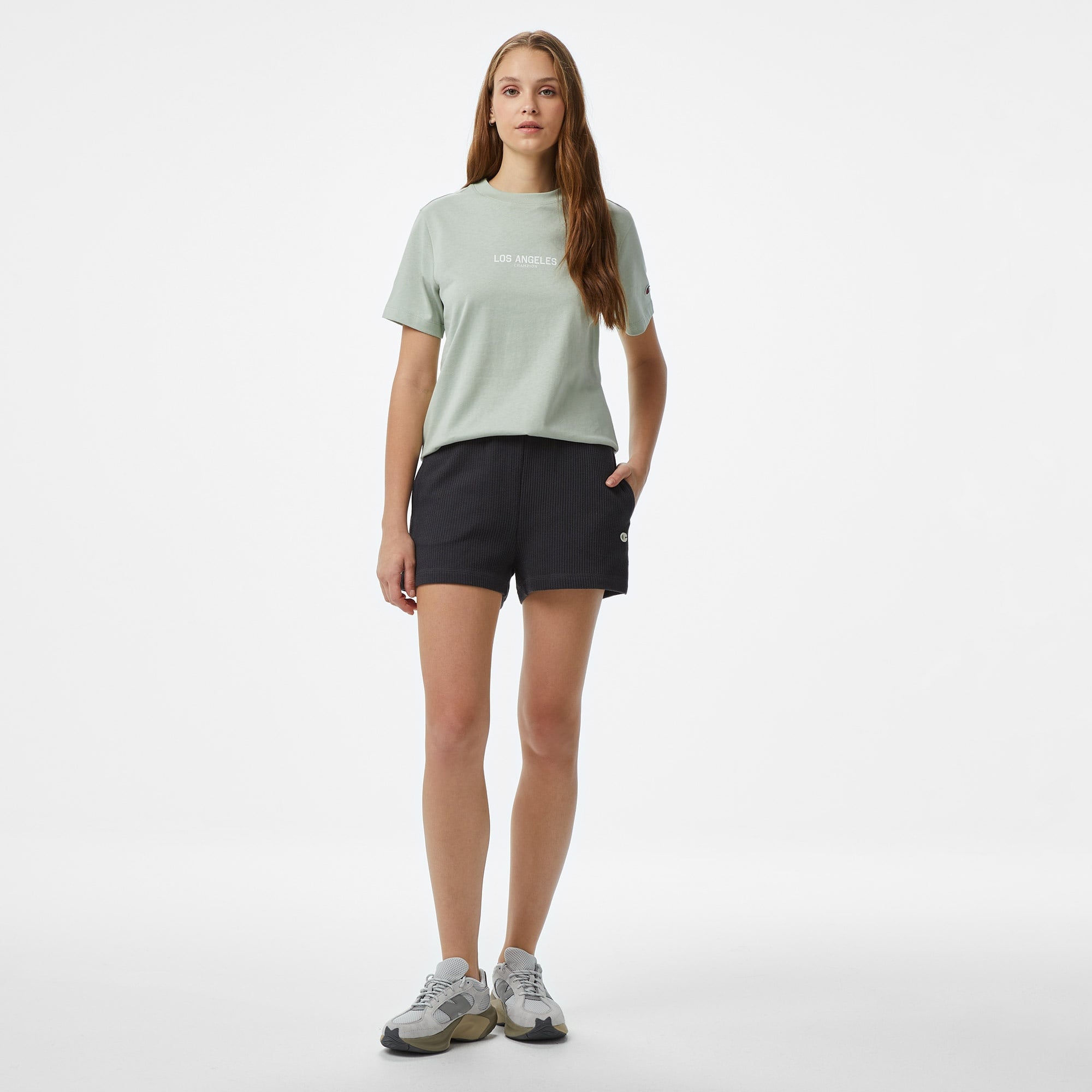 Champion Icons SS Kadın Yeşil T-Shirt