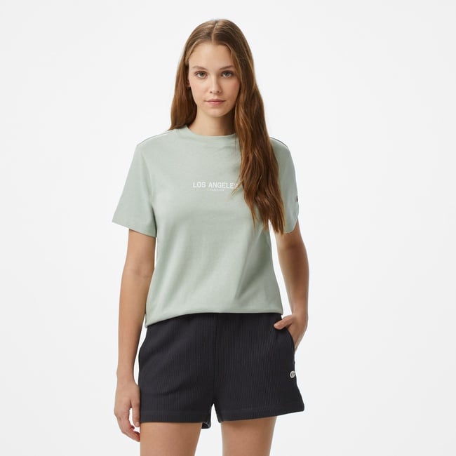  Champion Icons SS Kadın Yeşil T-Shirt