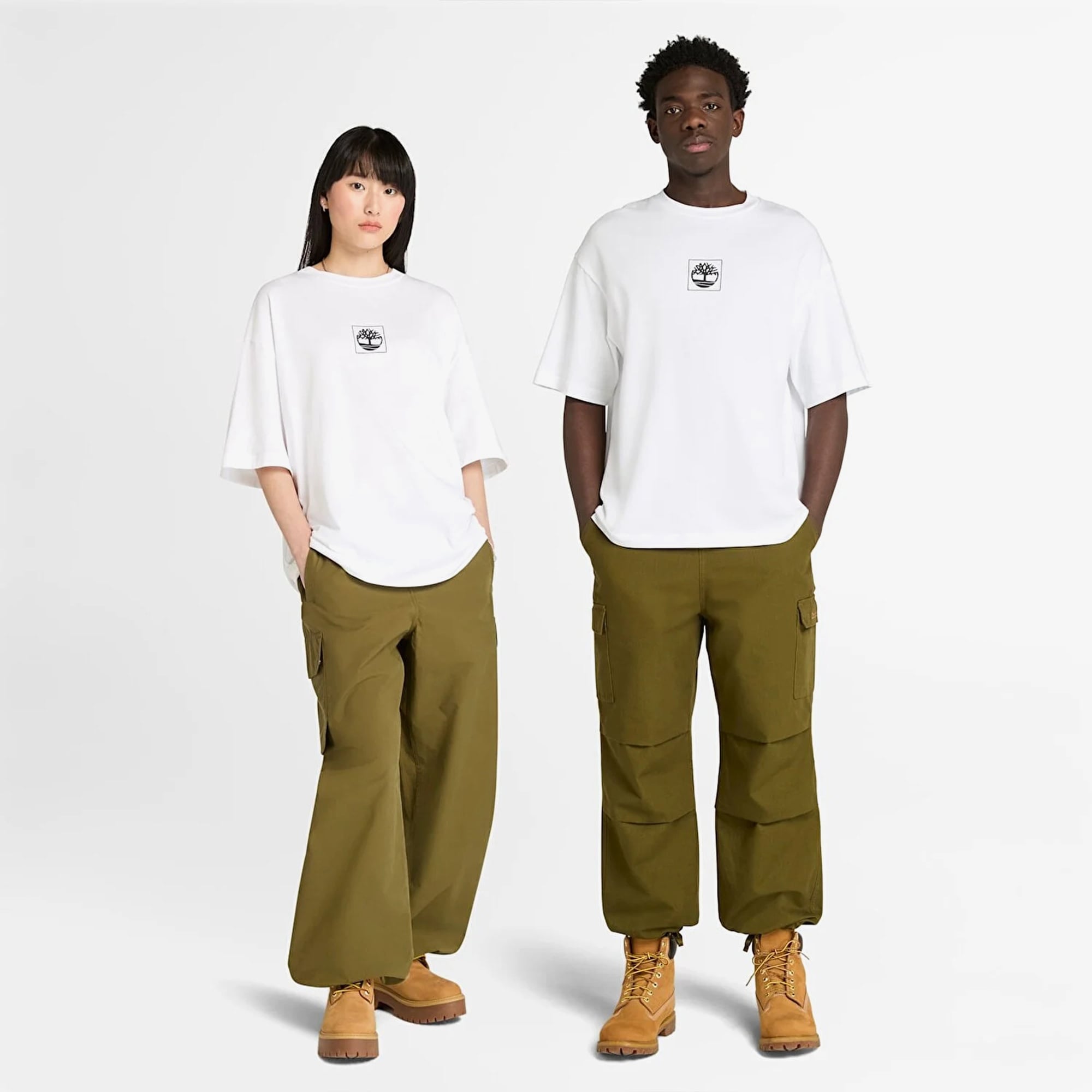 Timberland Building Blocks Erkek Beyaz T-Shirt