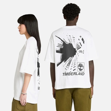  Timberland Building Blocks Erkek Beyaz T-Shirt