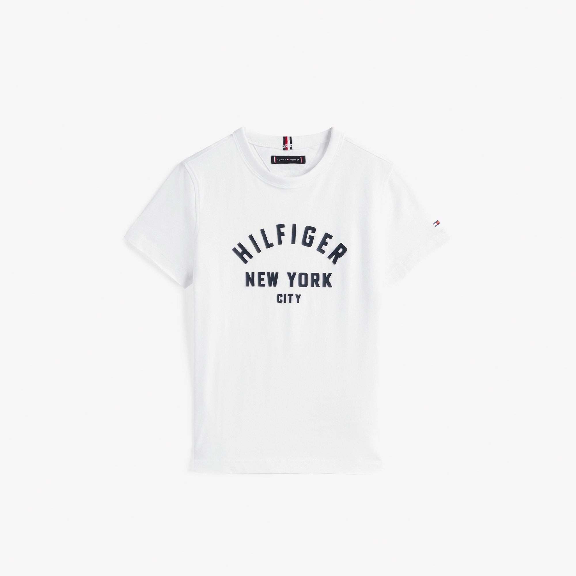 Tommy Hilfiger Curved Graphic Çocuk Beyaz T-Shirt