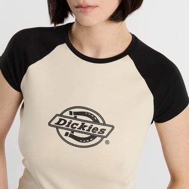  Dickies Forth Shaw Raglan Kadın Siyah T-Shirt