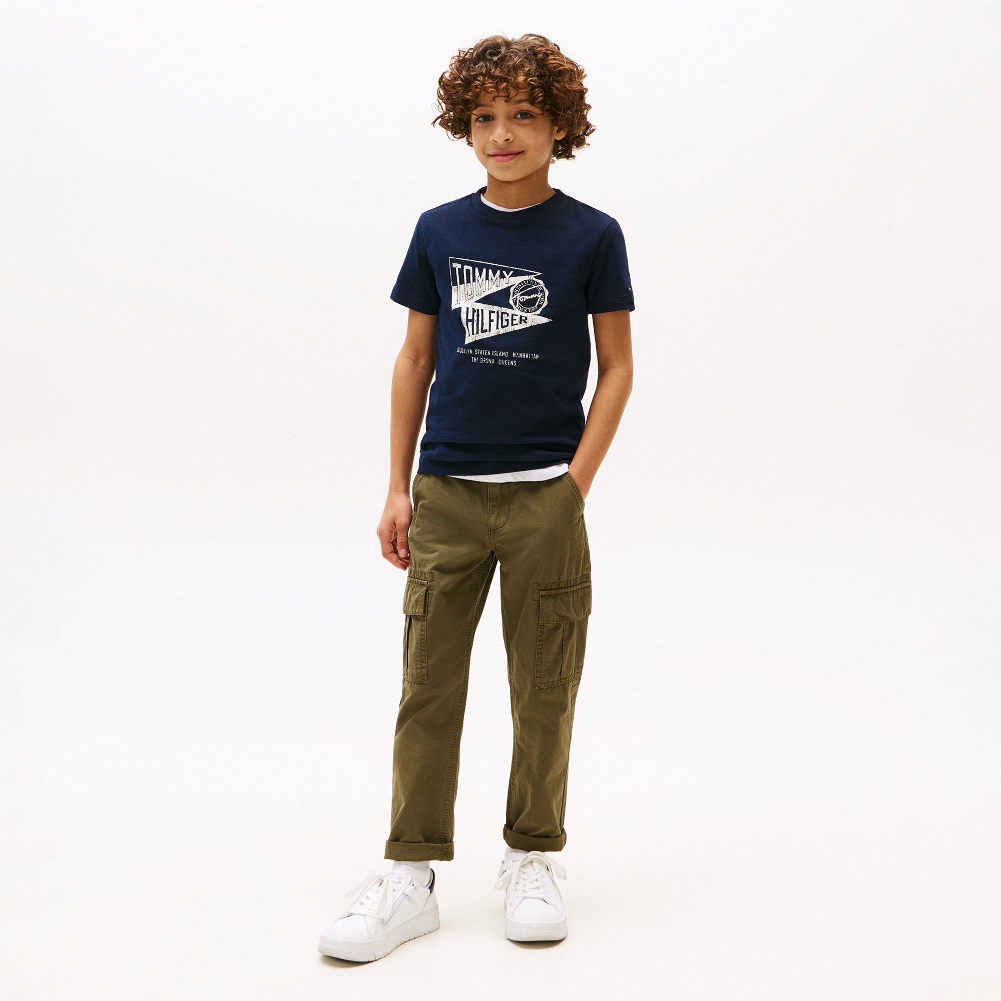  Tommy Hilfiger Effortless Çocuk Lacivert T-Shirt
