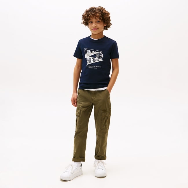  Tommy Hilfiger Effortless Çocuk Lacivert T-Shirt