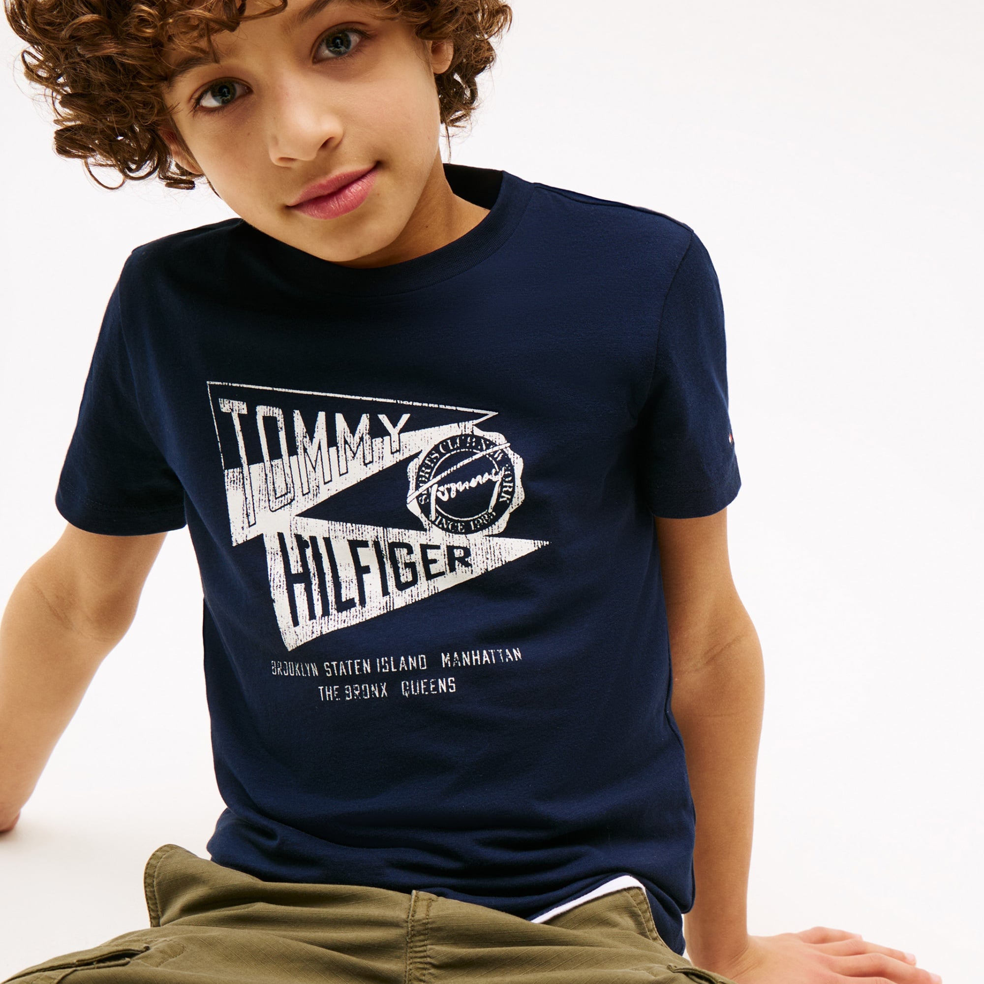 Tommy Hilfiger Effortless Çocuk Lacivert T-Shirt