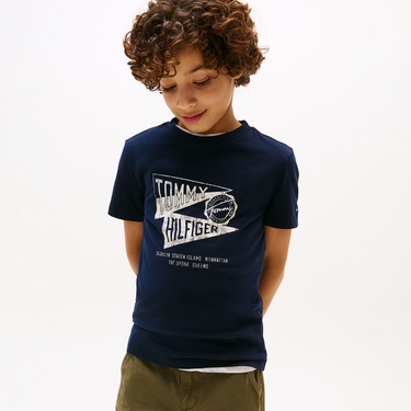  Tommy Hilfiger Effortless Çocuk Lacivert T-Shirt
