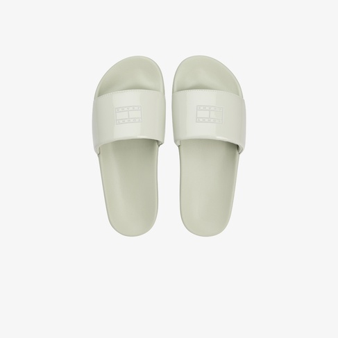  Tommy Jeans Flag Kadın Yeşil Terlik