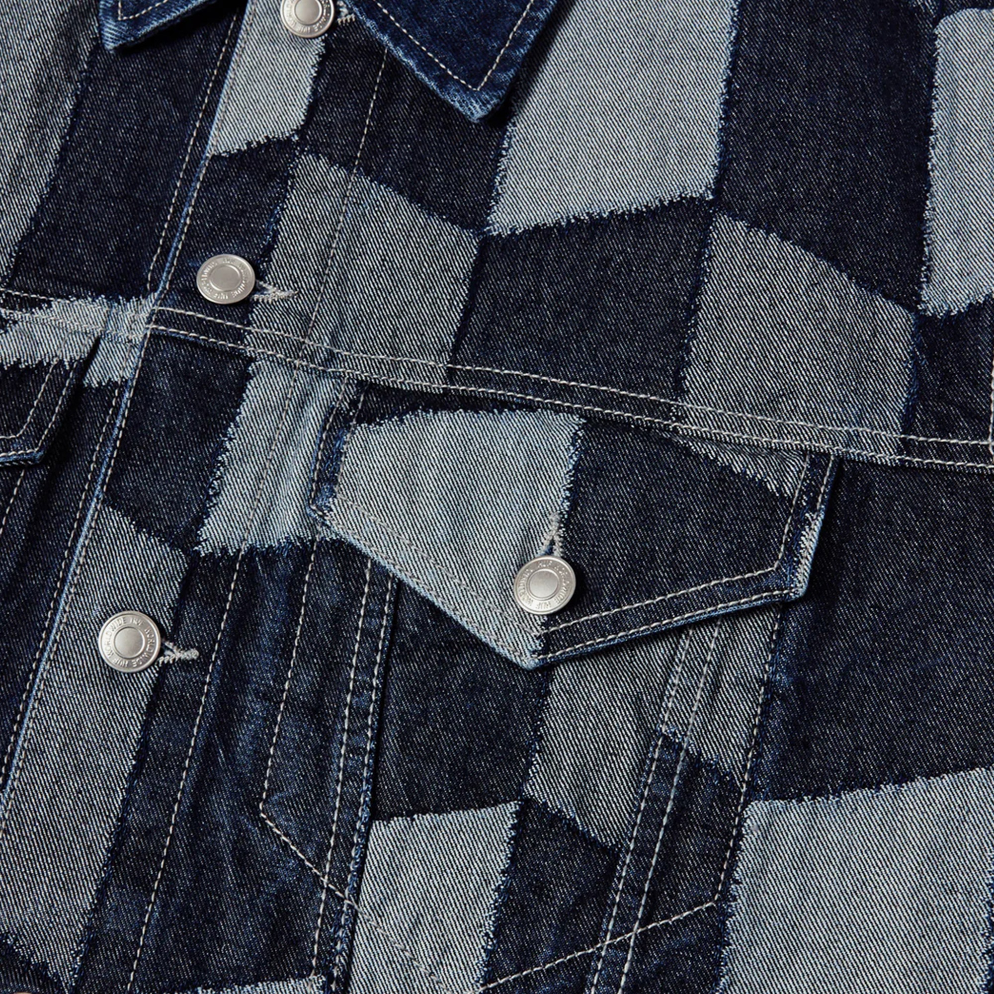 Huf Patchwork Denim Erkek Lacivert Ceket