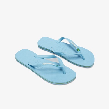  Havaianas Brazil Logo Unisex Mavi Terlik