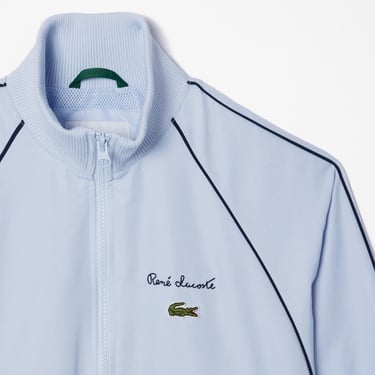  Lacoste Relaxed Fit Diamond Taffeta Track Jacket